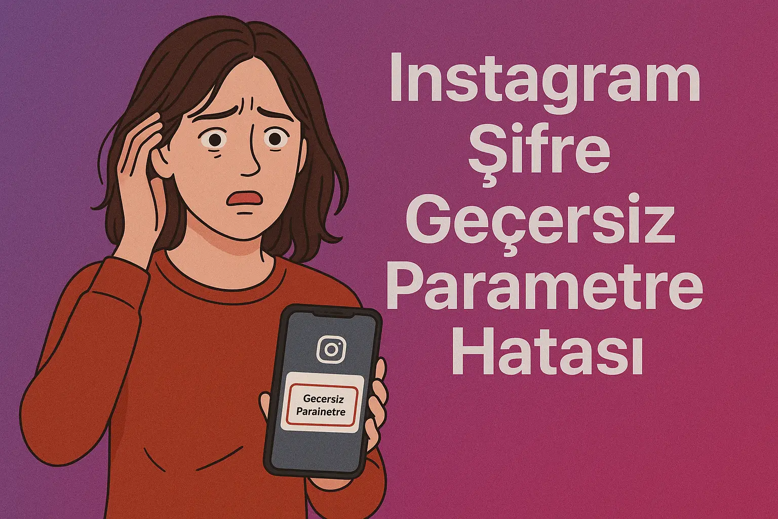 Instagram Şifre Geçersiz Parametre Hatası